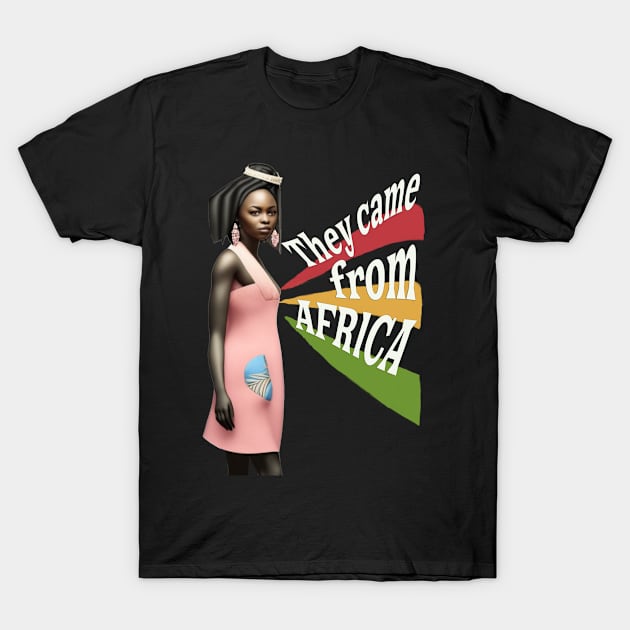 They came from Africa- girl T-Shirt by Stades